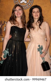 Kelly Macdonald And Aleksa Palladino At The 17th Annual Screen Actors Guild Awards Press Room, Shrine Auditorium, Los Angeles, CA. 01-30-11