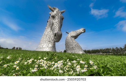 Kelpie horse statues in Falkirk, Scotland photo - Powered by Shutterstock