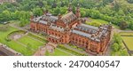 Kelvingrove museum in Glasgow viewed from above