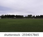 Kempele, Finland, August 25 2024. Morning run in the terrain surrounding the sports field and on the fitness stairs.