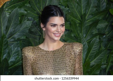 Kendall Jenner Arrives At The Fashion Awards 2018 At The Royal Albert Hall On December 10, 2018 In London, England.