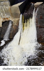  Kennebec River And Falls In Maine State