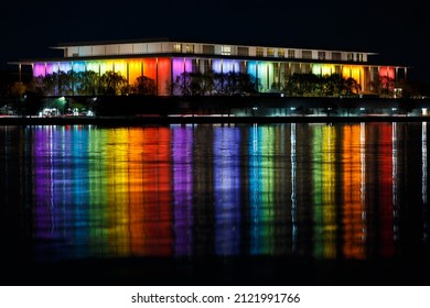 The Kennedy Center In Washington DC At Night