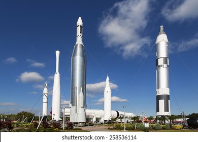 Kennedy Space Center Rocket Garden. 1st November 2014, Florida