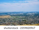 Kennewick, Pasco and Richland Tri-Cities Washington form aerial view