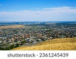 Kennewick and Pasco Tri-Cities Washington area viewed from high vantage point 