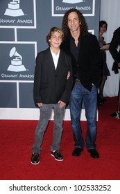 Kenny G And Son At The 52nd Annual Grammy Awards - Arrivals, Staples Center, Los Angeles, CA. 01-31-10