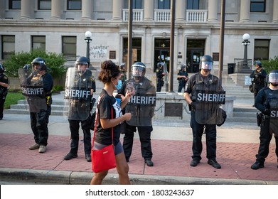 Kenosha, WI - August 24, 2020:
Unrest In Kenosha, Wis., Continued After The Police Shooting Of Jacob Blake, A Black Resident. 