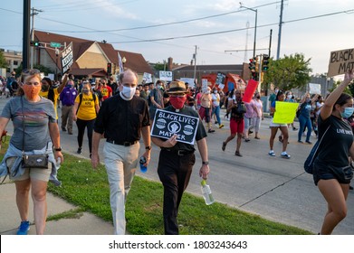 Kenosha, WI - August 24, 2020:
Unrest In Kenosha, Wis., Continued After The Police Shooting Of Jacob Blake, A Black Resident. 