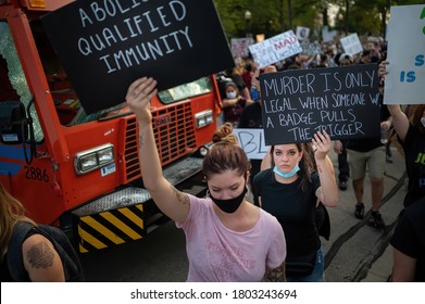 Kenosha, WI - August 24, 2020:
Unrest In Kenosha, Wis., Continued After The Police Shooting Of Jacob Blake, A Black Resident. 