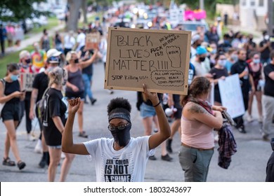 Kenosha, WI - August 24, 2020:
Unrest In Kenosha, Wis., Continued After The Police Shooting Of Jacob Blake, A Black Resident. 