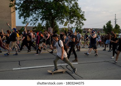 Kenosha, WI - August 24, 2020:
Unrest In Kenosha, Wis., Continued After The Police Shooting Of Jacob Blake, A Black Resident. 