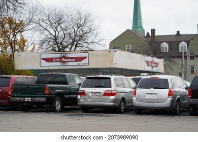 Kenosha, Wisconsin USA - November 12th, 2021: Car Source Rebuilt From The Riots Burning It Down Cause Of Jacob Blake Death.