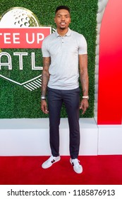 Kent Bazemore - Tee Up Atlanta At The College Football Hall Of Fame In Atlanta Georgia - USA , September 17th 2018- The Tour Championship PGA Tour Golfers