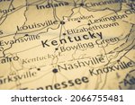 Kentucky on the USA map