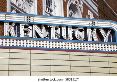Kentucky sign seen in Lexington, Kentucky.