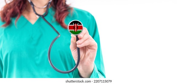 Kenya National Healthcare System Female Doctor With Stethoscope