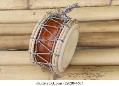 Keprak.  some people in Indonesia mention the name of this percussion instrument.  often used for Muslim Marawis events. - Shutterstock ID 2202844607