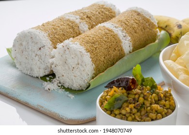 Kerala Breakfast_wheat Puttuhealthy Steamed Food Which Stock Photo ...