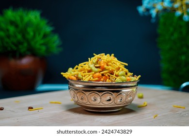 Kerala Snack, Traditional crispy Kerala snack in a bowl on white background with text space, Kerala tea time food, Kerala breakfast popular snack south Indian, top view - Powered by Shutterstock