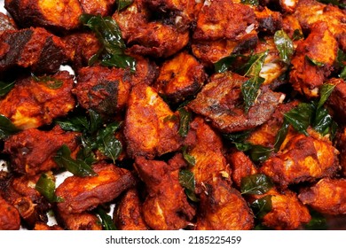 kerala style masala marinated fried fish in close up - Shutterstock ID 2185225459