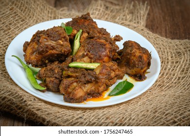 Kerala Style Spicy Chicken Roast Or Sukka