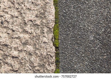 Kerbstone And Tarmac Split 50/50