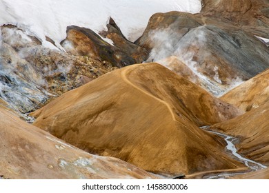 Kerlingarfjoll Geothermal Area In Highlands Of Iceland