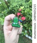 Kermit the Frog Pride pin.