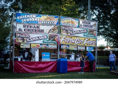 Kernersville North Carolina United States September 25 2021 The Vendor Food At A Spring Folly In Kernersville North Carolina