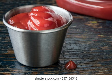 Ketchup In A Condiment Cup