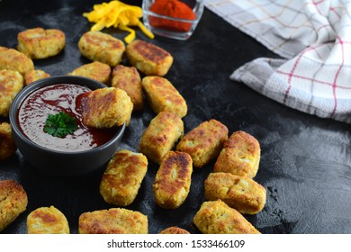 Keto Cauliflower Tater Tots With Sugar-Free Ketchup - An Entire Recipe Preparation With Instructions And Photos Of The Final Dish