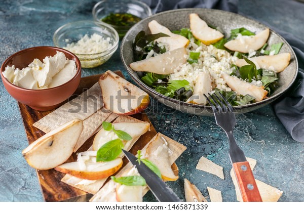 Keto Diet Cream Cheese Biscuits Pear Stock Photo Edit Now 1465871339