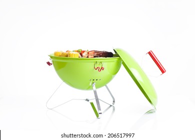 Kettle Barbecue Grill Isolated On White Background 