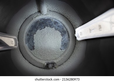 Kettle Damaged With Limescale Photographed With A Unique Angle Of View