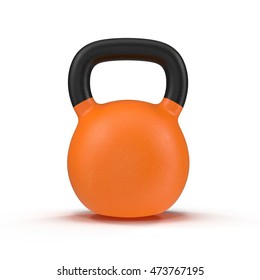 Kettlebell Isolated On White 3D Illustration