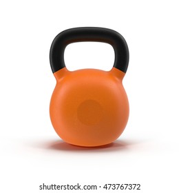 Kettlebell Isolated On White 3D Illustration