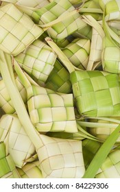 Ketupat: Traditional South East Asian Rice Cakes Bundle, Often Prepared For Festivital
