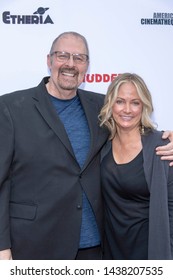 Kevin Tenney, Cathy Podewell attend 2019 Etheria Film Night at The Egyptian Theatre, Hollywood, CA on June 29, 2019
