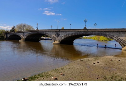 Kew Bridge is a Grade II listed bridge over the River Thames in the London Borough of Richmond upon Thames and the London Borough of Hounslow.