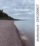 Keweenaw Peninsula Great Sand Bay rock beach