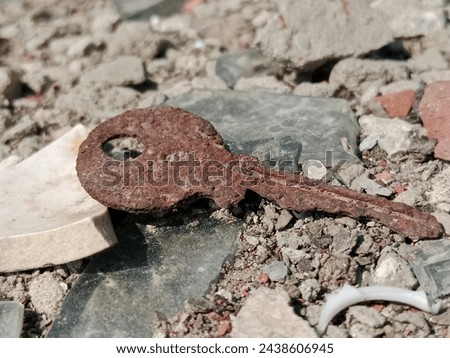 Key, abandoned, abstract, antique, background, bath, bath towel, bed, bedclothes, blank, brush, closeup, colorful, concept, concrete, construction, creativity, danger, decorating, decoration, #Old key