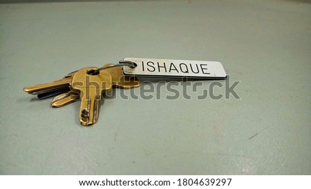 Key chain With Name Tag