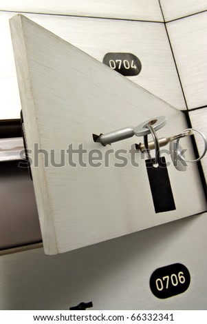 key in a deposit safe