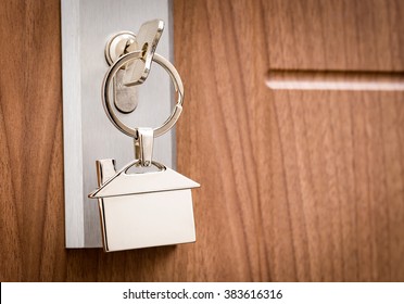 Key Door Real Estate Rent Home House Broker Buy - Stock Image