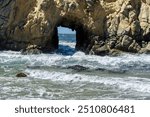 Key hole at Pfeiffer Beach, Big Sur, California