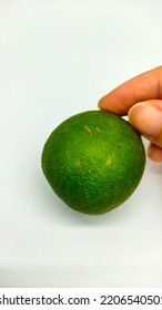 Key Lime Isolated On White Background.