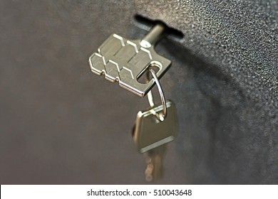 Key In Lock Safety Deposit Box