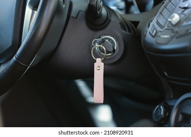 Key From Modern Car In Ignition Lock