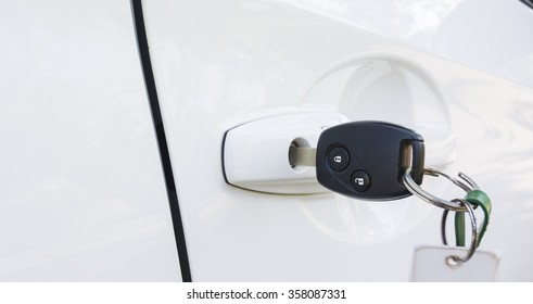 Key for open the door of the car - Shutterstock ID 358087331